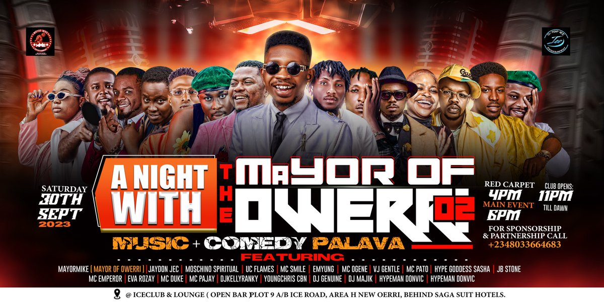 Mayormikeokafor's tweet photo. Another 30th September 2 Remember ✅

Owerri it's about to go down again... 
Don't miss out on 30th/September coz the Mayor's are Assside #imakwa 🔥
A NITE with De Mayor of Owerri.. 0.2✅
Mayormike 

#MayormikeEntertainment #MayorOfOwerri https://t.co/jreq0JeeJO