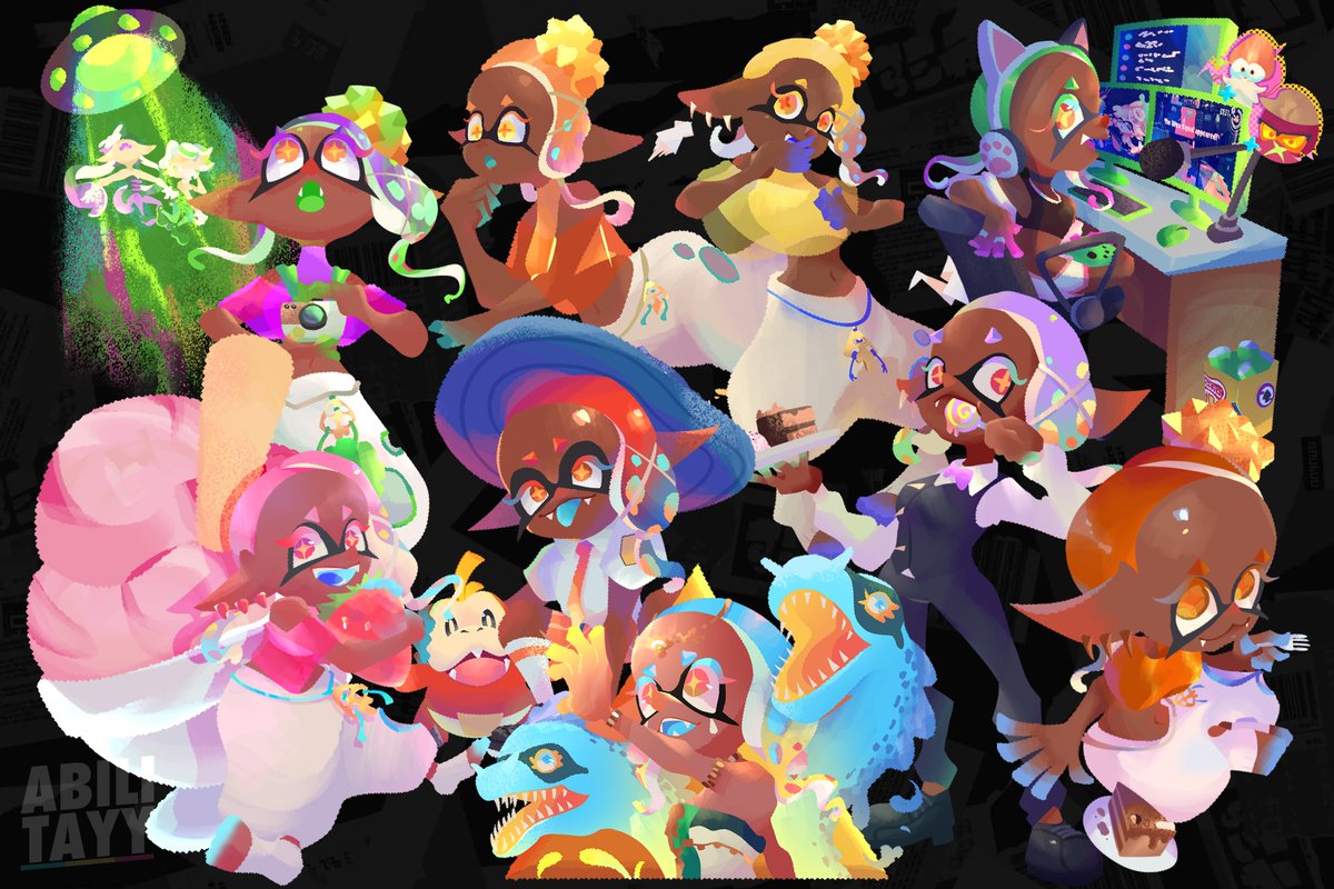 [splatoon]
A flurry of Fryes approach! Will she be prove she's the eel deal and snatch the Splatfest crown?