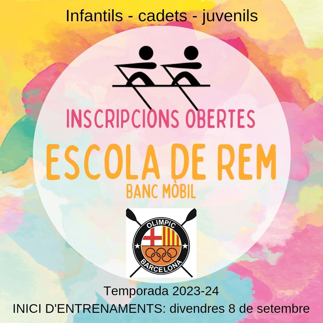 Vols venir a remar a l'Olímpic? 🚣‍♀️ Reunió informativa divendres 8 a les 19h al Parc del Fòrum. Demana invitació per DM. 
💥Iniciació gratuïta als menors de 18 anys💥
#remolimpic #remdemar #rem #bancmòbil #barcelona