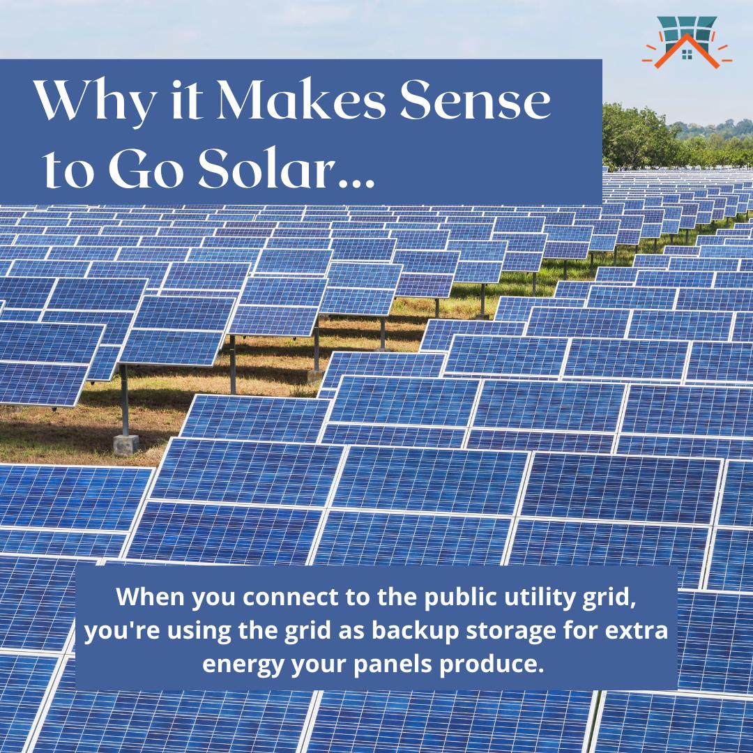 With a grid-tied system, you will never have to buy expensive batteries to store excess energy!  
.
.
.
.
.
.
#solar
#solarsystem
#solarenergy
#solarpower
#solarpanels
#solarbattery
#comparesolar