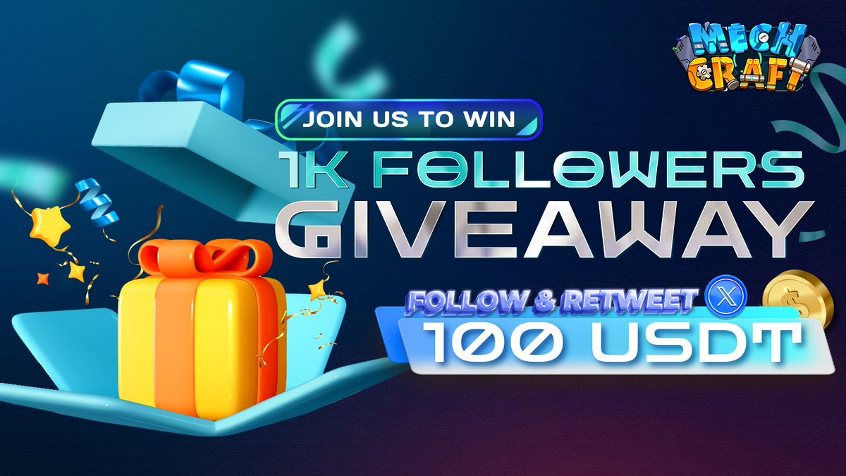 【100 USDT プレゼント！】

MechCraft_Japanは、最初の1000人のフォロワーからランダムに選ばれた10人に、合計100 USDTをプレゼントします！

条件：
1. <a href="/Mechcraft_Japan/">MechCraft メカクラフト</a> をフォローする
2. この投稿をリツイートする
3. コメントエリアで友達2人をタグ付けする

どうぞご参加ください！！🥳