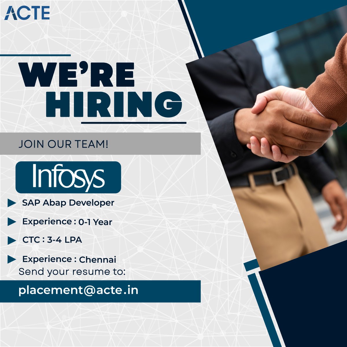 ACTEindia's tweet image. We&apos;re looking for an experienced SAP ABAP Developer to join our team. Your expertise in SAP ABAP will drive the success of our projects. Join us!

Click here👉acte.in

#SAPABA #ABAPDevelope #SAPDevelopmen #ABAPProgrammin #SAPTec