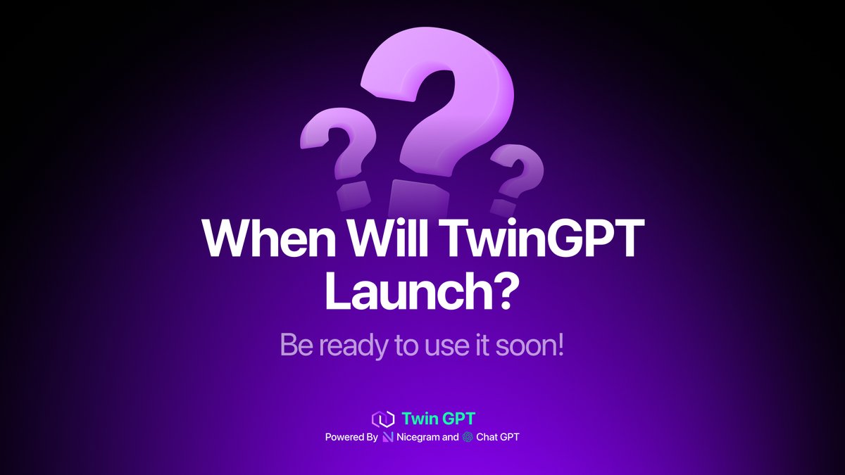 When Will TwinGPT Launch?🤔

We hope that you are not tired of waiting for the TwinGPT release.

There is not much time left ⁓ 2 months, and each of us will be able to evaluate its advantages.🥳

Be ready to earn more soon with TwinGPT!

Stay in touch and follow the news!🤗