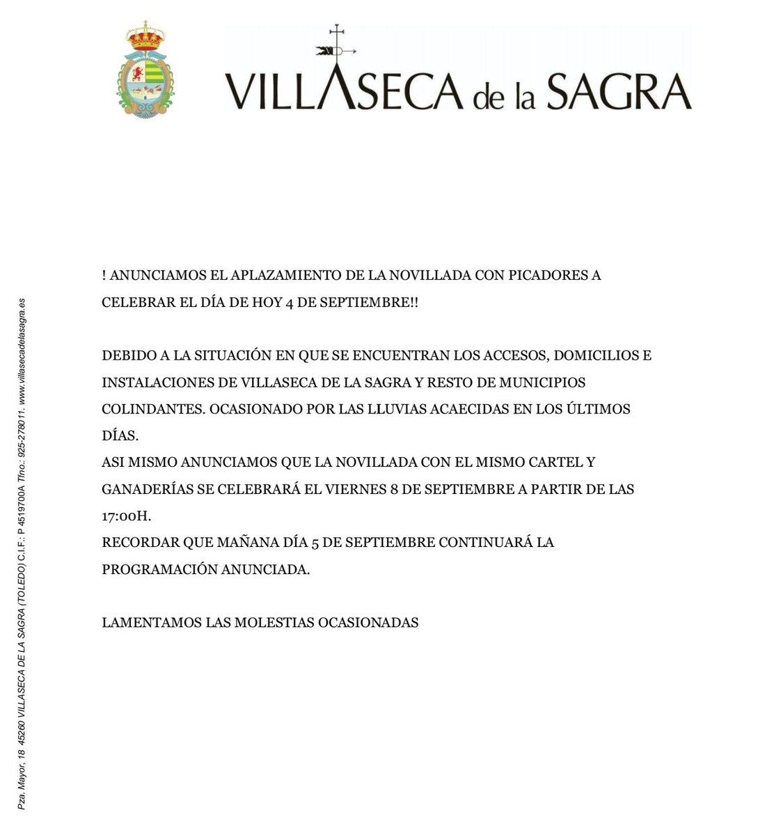 Villaseca dela Sagra tweet media