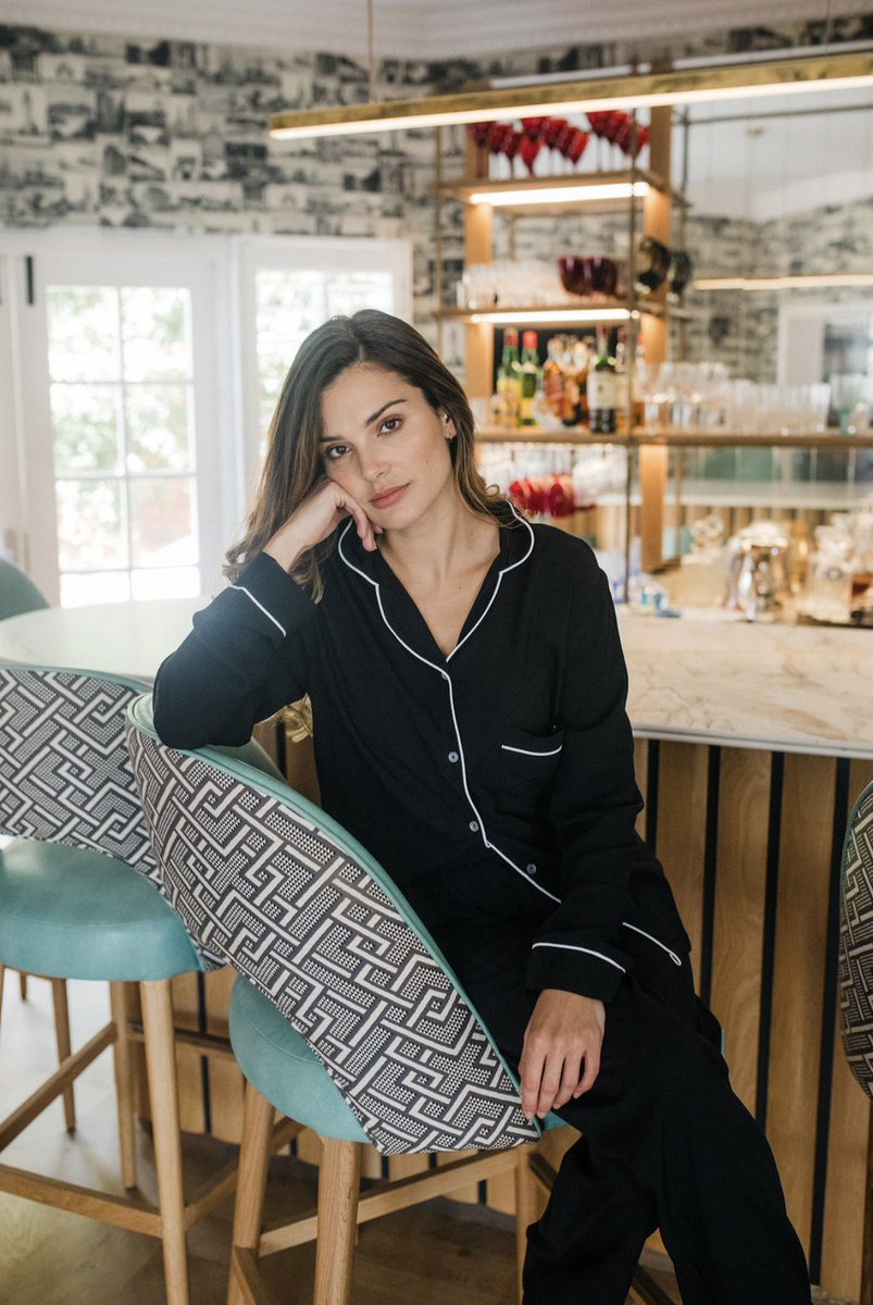 Have you peeped our classic black long sets with white trim are back? 👀 Pairs perfectly with a glass of wine, your couch, and your most embarrassing sheet mask.