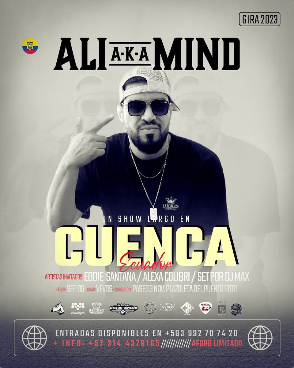 djmaxecu's tweet photo. Gran concierto @aliakamind en su gira 2023 la cita este Sabado 09 de Septiembre en 

Gran concierto #aliakamind en su gira 2023 la cita este Sabado 09 de Septiembre en #vevosgastroarte a partir de las 7 de la noche cover $10 dólares #cuencatiktok #conciertocuenca https://t.co/lQ15fhNRiK