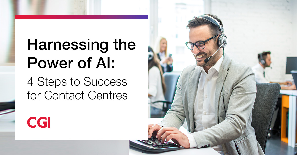 With all the hype about #GenerativeAI tools like #ChatGPT, #contactcentres may be considering how they should take advantage of this new tech. Download our new white paper to find out more: bit.ly/45iD5VV #ExperienceCGI