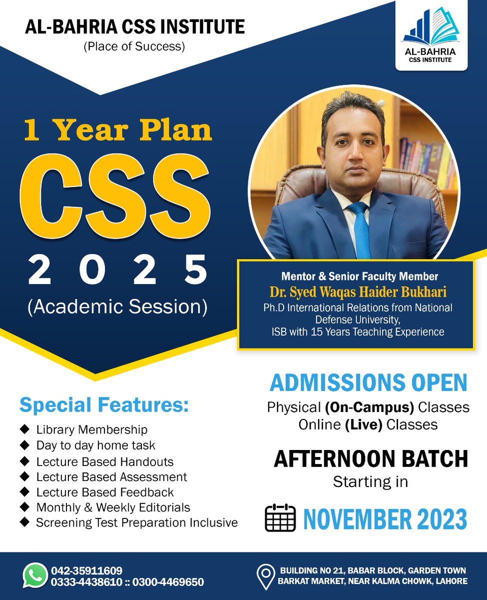 Al_BahriaCSS's tweet photo. Admissions open
#CSS #pms https://t.co/xdPG4RRDDU