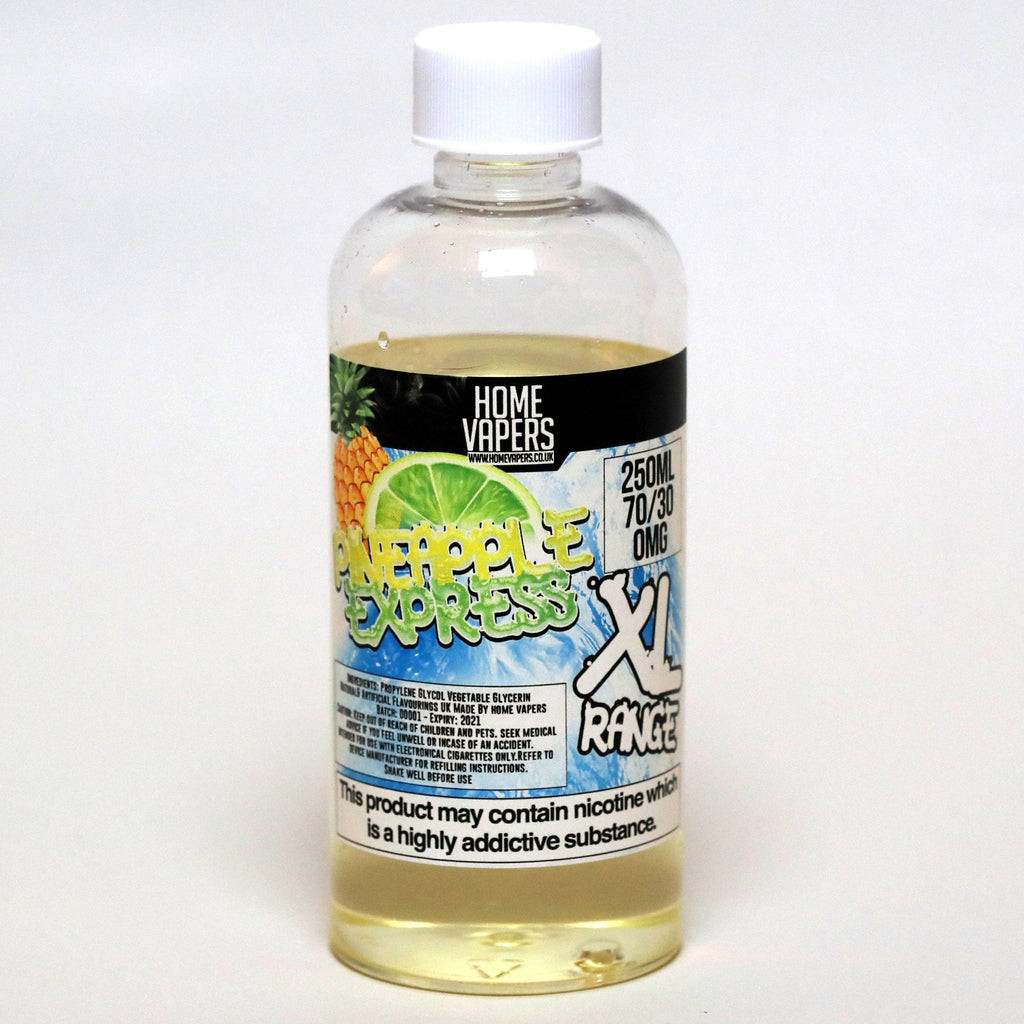 home_vapers's tweet photo. ⁉️CAN YOU BELIEVE IT⁉️
👌😍 Now selling at £19.99 😍👌
Pineapple Express XL - 250ml By Home Vapers
👉 Shop the range here ⏩ https://t.co/kERmXbr4yu 👈 https://t.co/wYp7E5BNM4