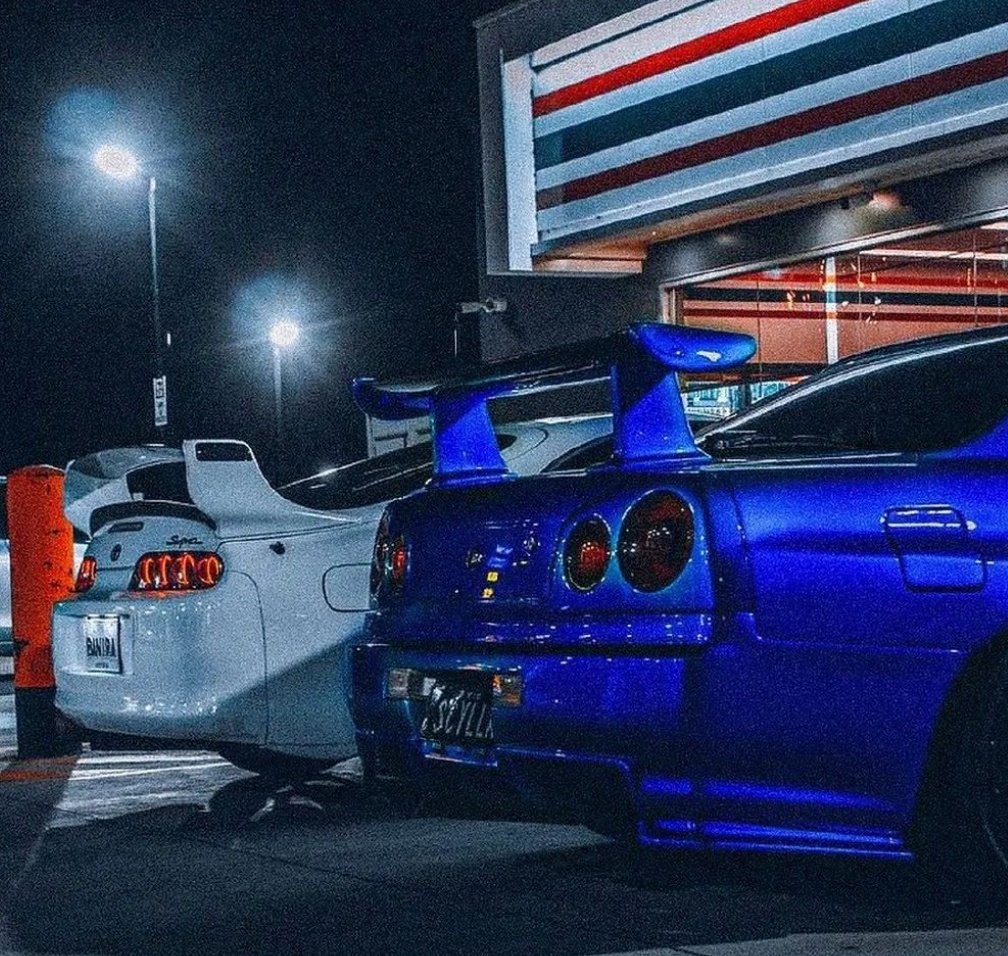 Toyota Supra Mk IV x Nissan R34 Skyline GT-R