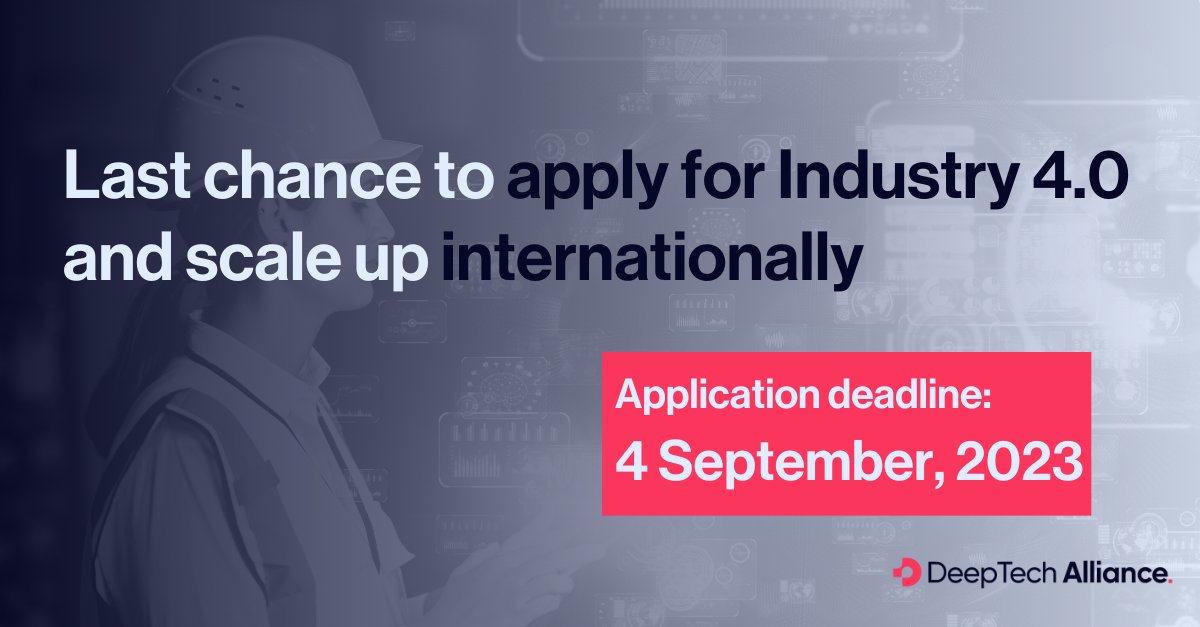 Our Industry 4.0 Program matches best-in-class European Industry 4.0 startups with corporates who want to stay ahead of the curve.
Apply for the Industry 4.0 Program here 👇lnkd.in/eSzHfDy8

#Industry4.0, #industry 5.0, #advancedmanufacturing, #smartmanufaturing #deeptech