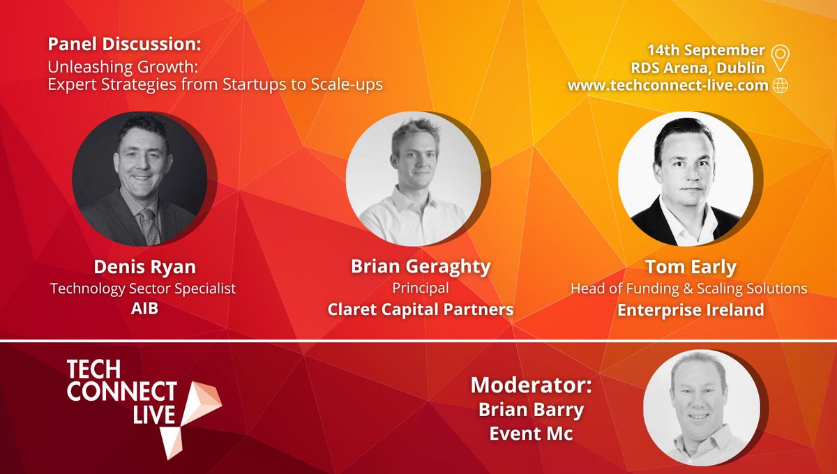 Join us at Tech Connect Live on Sept 14th to learn from expert speakers from <a href="/AIBIreland/">AIB</a>, <a href="/Entirl/">Enterprise Ireland</a> &amp; <a href="/ClaretCapital/">Claret Capital Partners</a>: "Unleashing Growth: Strategies from Startups to Scale-ups." 💼 

Register now to secure your spot 🎟️ : lnkd.in/dyUcw2V

#TechConnectIRE #TechConnectLive