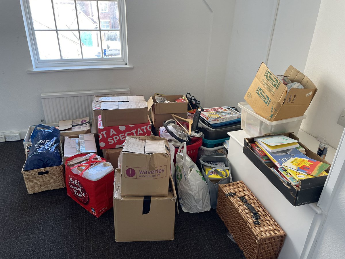 Operation mission to Malton is halfway done. This is our first load of donations ready for the shop opening in a few week. It’s been hot work for Gary 🥵