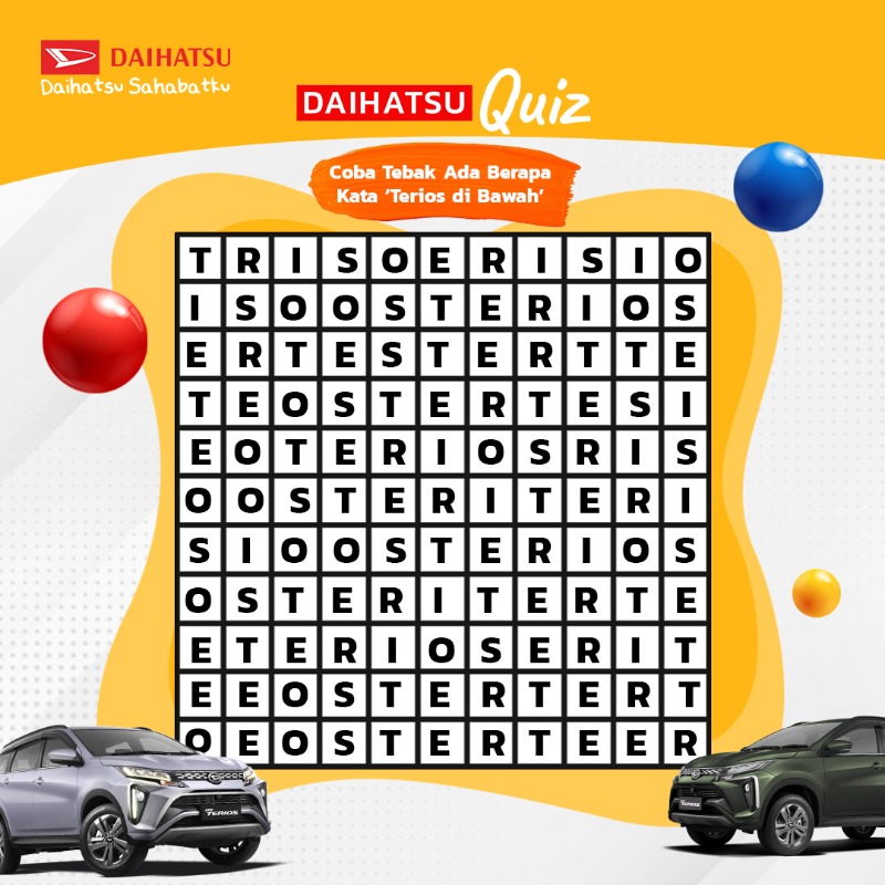 DaihatsuInd's tweet photo. Merapat dulu sini yang mau ikutan #DaihatsuQuiz1

Daimin ada saldo Astrapay 200ribu untuk 4 orang

Caranya
- Follow @DaihatsuInd
- RT &amp; LIKE tweet ini
- Reply jawaban sebanyak-banyaknya dengan hashtag #DaihatsuQuiz

Akun jangan digembok ya 🔓