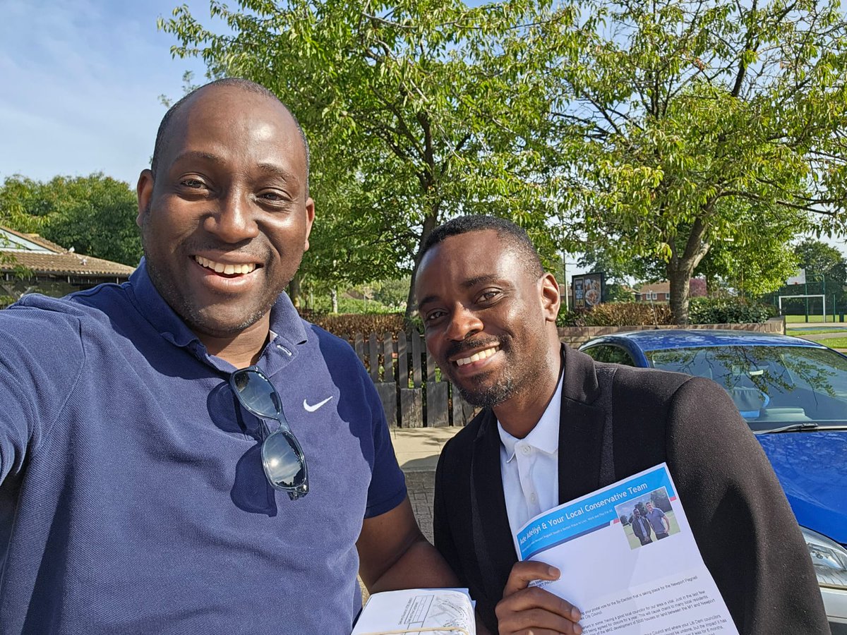 MKConservatives's tweet photo. We've been out again over the last few days supporting our brilliant candidate Ade Adeliyi ahead of the by-election in Newport Pagnell South on 21st September ๐ณ๏ธ๐ #LoveNP https://t.co/17jlWFoAWb