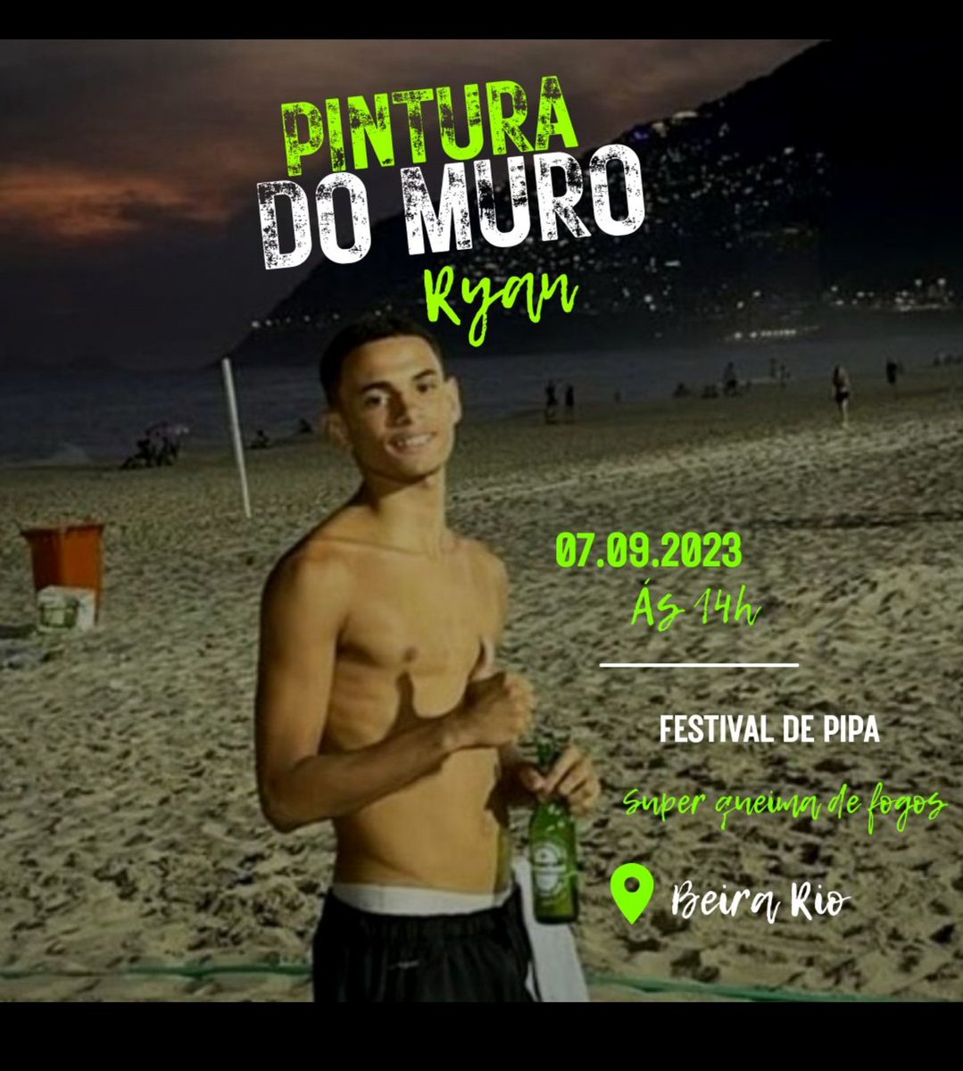 CH_7DeOuro's tweet photo. Não Importa a Missão Nós Vms Pra Cima🚀🚀, Dia 7 e Logo Alii Apartir Das 14 Hrs, Uma Linda Homenagem Com Pintura Do Muro, Festival De PiPa, Super Queima De Fogos✍🏾✍🏾 Tudo Por Vc Meu Filhote, Os Cria Do Sapê Te Ama❤️,Contamos Com a Presença De Todos Os Nossos Amigos🥋..
#RyanViVe https://t.co/fLSui52VX1