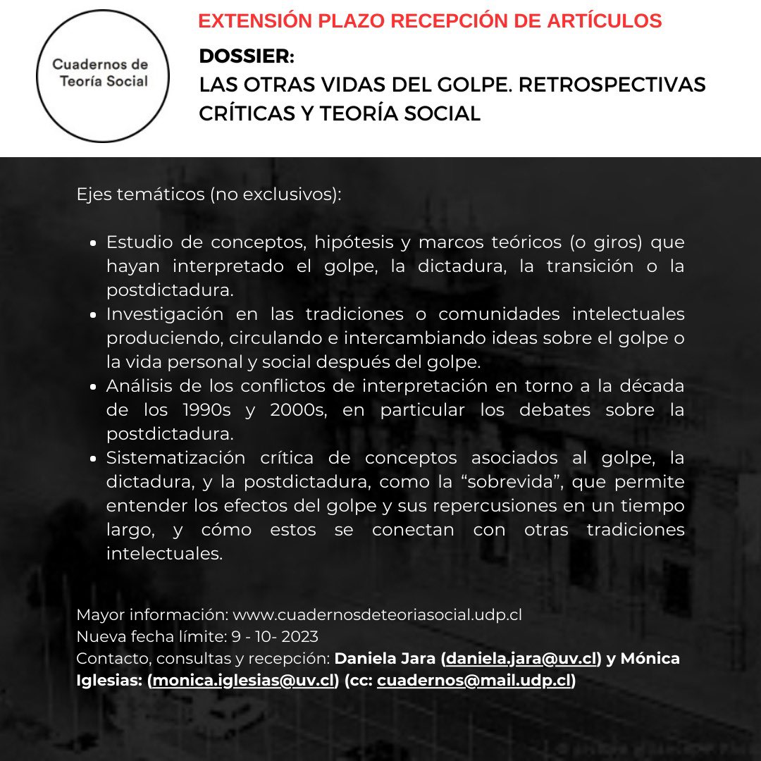 Atención! Extendemos plazo de recepción de artículos!

<a href="/udp_cl/">UDP</a> 
<a href="/icsoUDP/">ICSO UDP</a> 
<a href="/UCSociologia/">SociologíaUC</a> 
<a href="/SocialesUV/">Facultad de Ciencias Sociales UV</a> 
<a href="/facsouchile/">Ciencias Sociales</a>