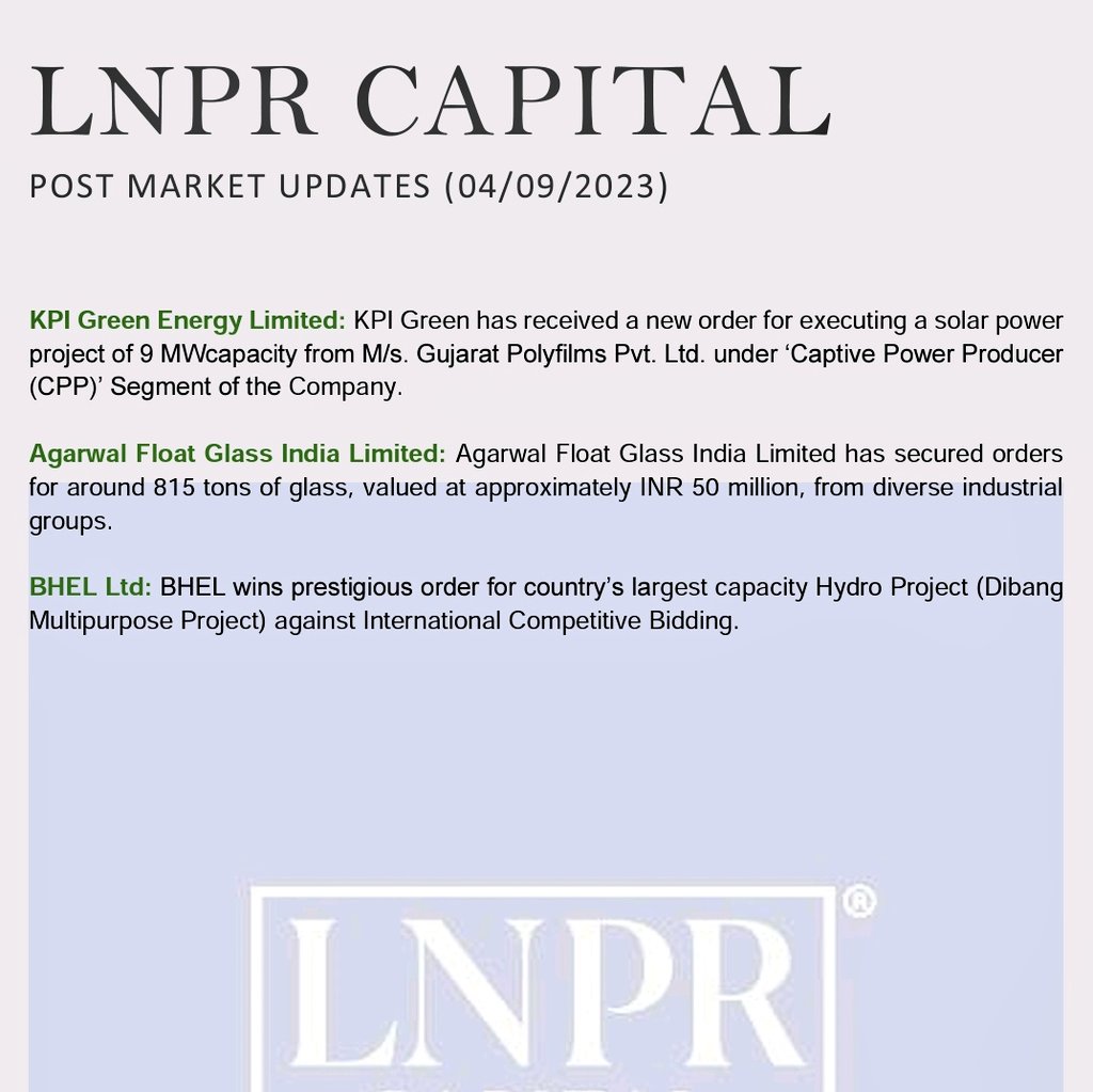 LnprCapital's tweet photo. Post Market Updates by LNPR
(04/09/23)

#LNPRPostMarketUpdates
#LNPRCapital https://t.co/7R6HCmhd7i