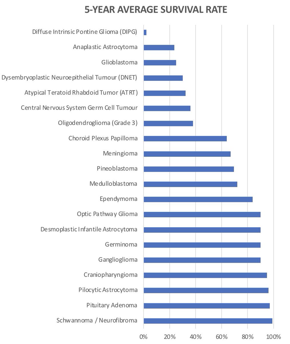 Day 4 of #ChildhoodCancerAwarenessMonth and another fact about #DIPG:

Despite it being “rare”, DIPG is the leading cause of brain tumour related deaths in children. The average 5-year survival rate of children with brain tumours is 74%, however for DIPG in isolation, it is less