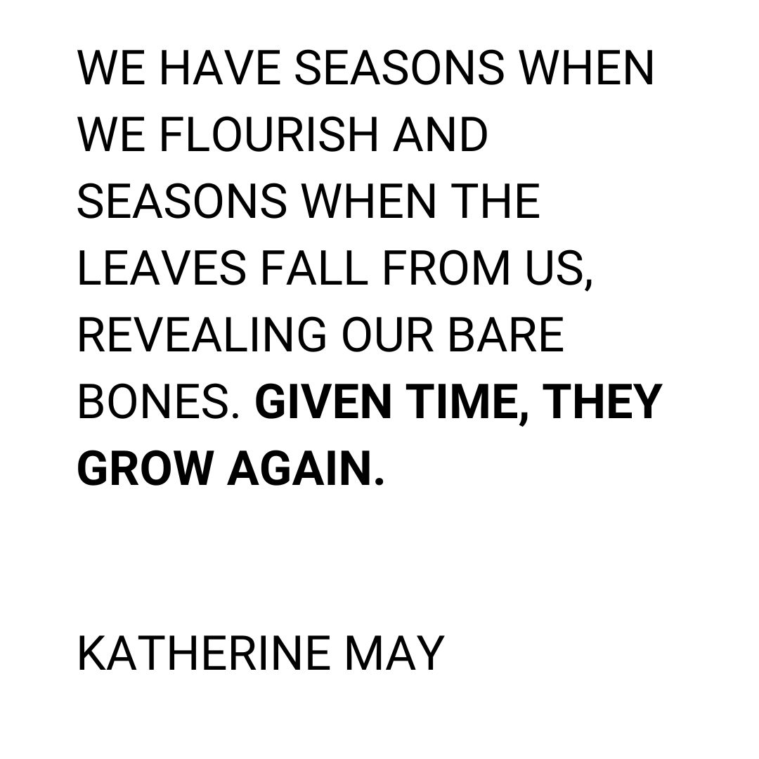wildthingposts's tweet photo. We've been very lucky to work with Katherine May several times over the past couple of years. Her bestselling book 'Wintering' is an invitation to lean into the fallow seasons of our life and rest and retreat during times of turbulence. Very apt as we transition into Autumn! https://t.co/897eIq0vXj