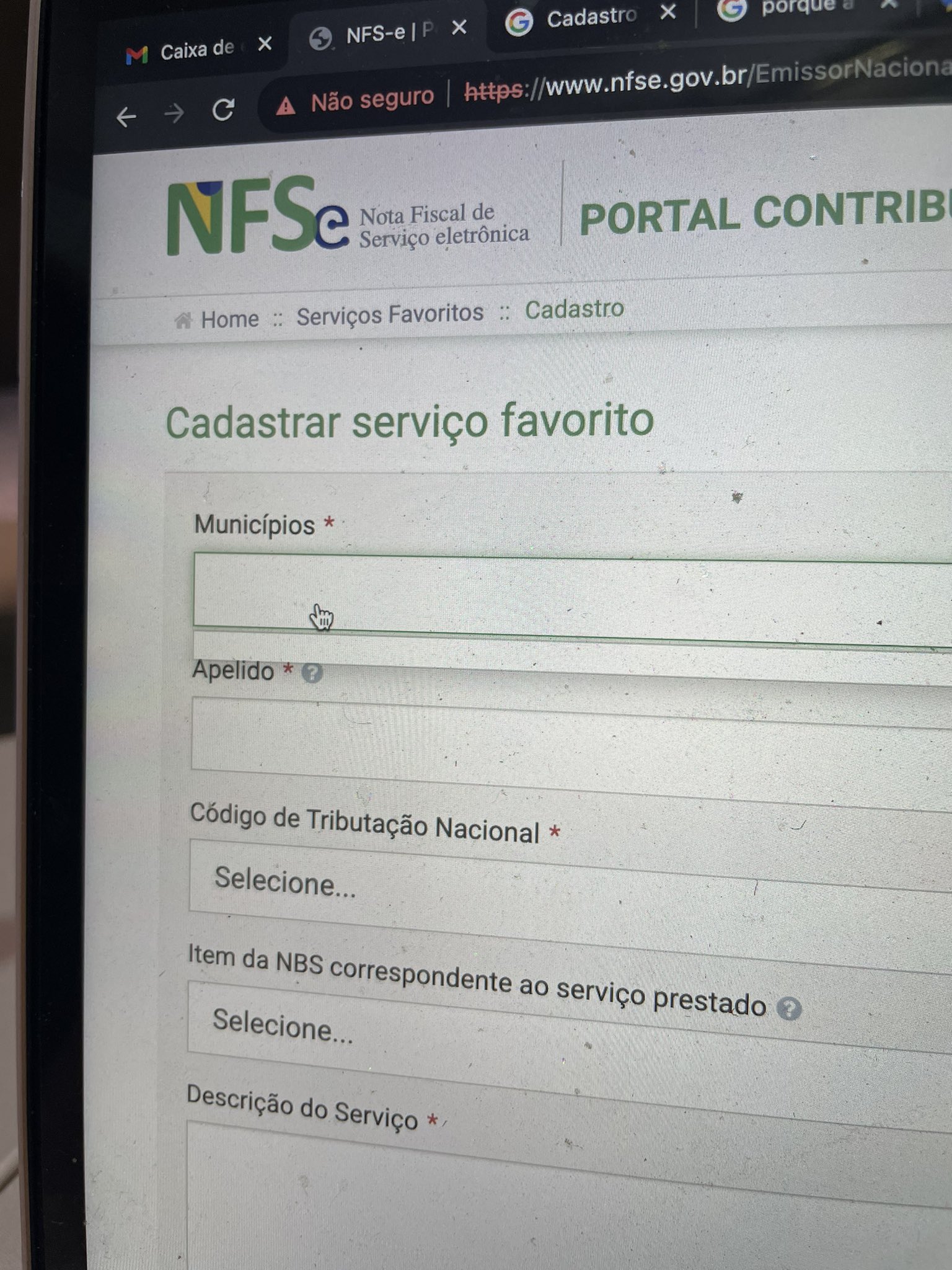 fran on X: Alguma alma bondosa sabe o porquê não aparece o município no  portal do NFS-e? Quando tento fazer uma emissão simplificada também aparece  uma mensagem que diz essa possibilidade não