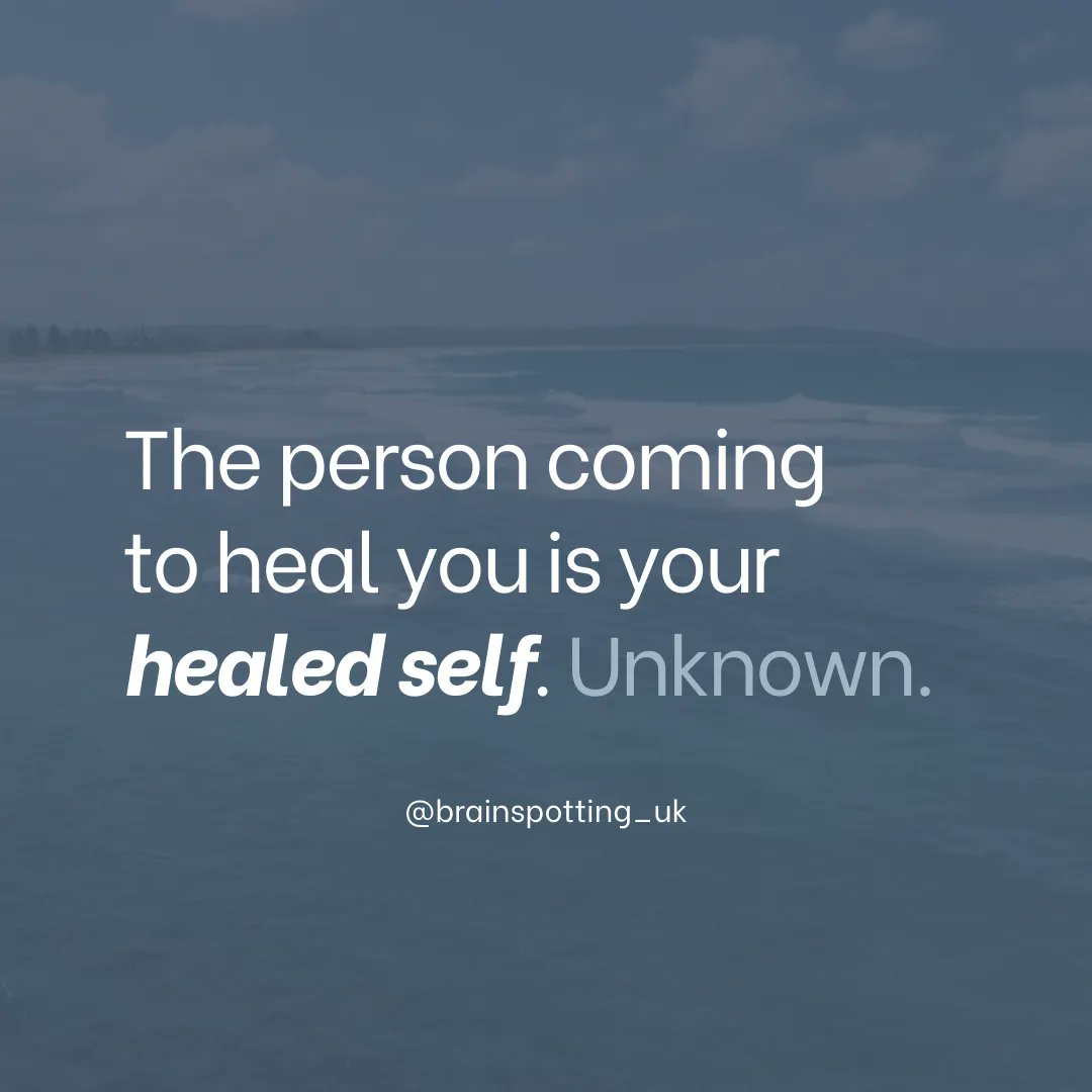 It's you &amp; you.

Your get to start the process.

Share this with your community as a reminder 💙 

#brainspotting #mindsetsupport #healing #healyourself