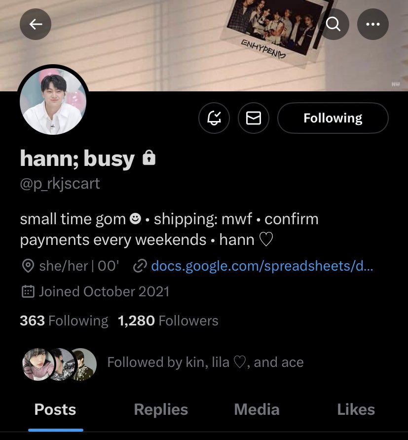 jangwonyia's tweet photo. EXPOSING @p_rkjscart RHOSE ANN KATE DE VILLA ( SCAMMER &amp; A LIAR) 
- Scammed me over ₱2,815 2 years ago &amp; probably 500k+ more from other victims
- I bought enhypen albums frm her on Nov 16, 2021 &amp; a couple of my albums arrived so i thought she was a trusted seller. (check thread) https://t.co/ts3e2NI4p3