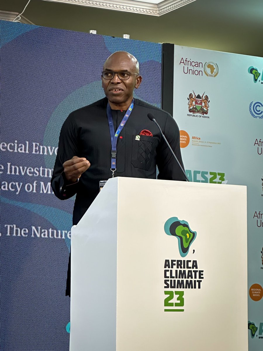 “Nature is one third of the climate solution and Africa is a nature superpower, yet finance for nature is a key component of economies which is under-utilized.” - Ademola Ajagbe, <a href="/Nature_Africa/">The Nature Conservancy in Africa</a> RMD #AfricaClimateSummit23 #ACS23