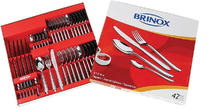 Faqueiro Siena, Brinox 5109/102, Aço Inox