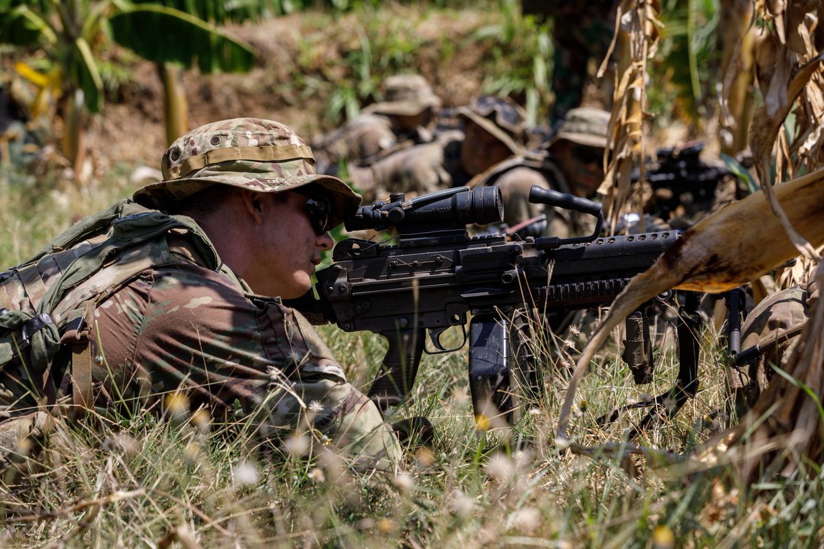 Jungle field training exercise day 1 in the books during #SuperGarudaShield2023. 
The training focused on patrol base tactics and jungle mobility to build interoperable, combat-credible, and tailored forces that thrive in rugged and austere Indo-Pacific environments.