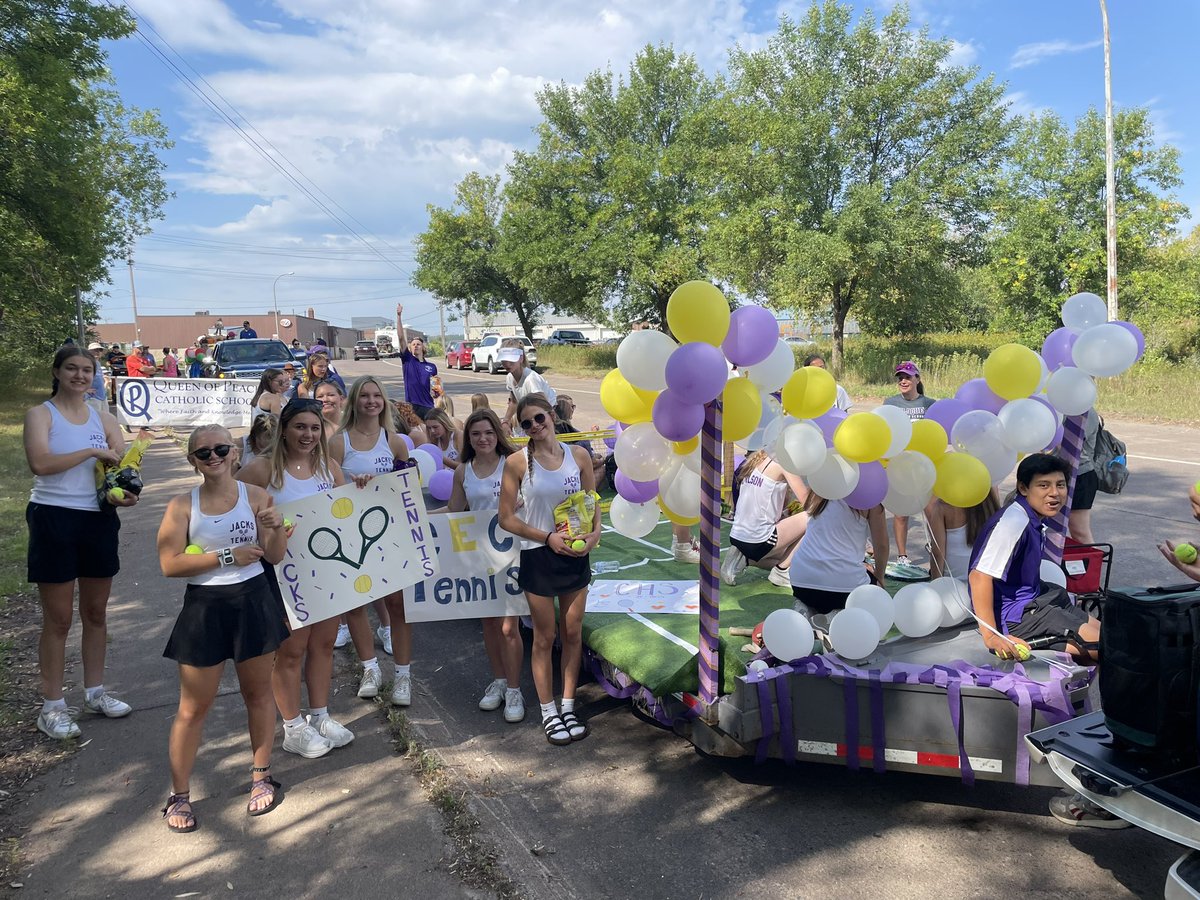Great time at the Cloquet Labor Day Parade! Lumberjack tennis rocked it!!! 🎾