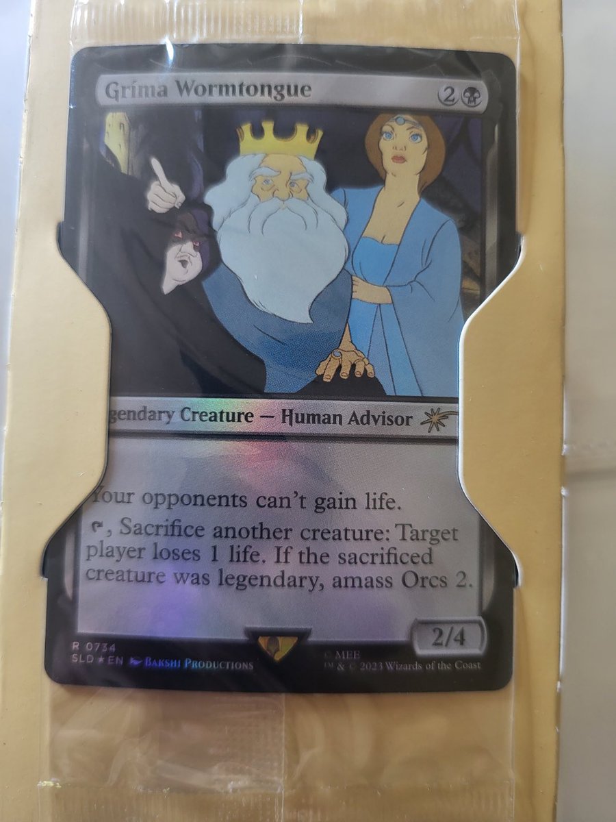 Wizards had the chance to do the funniest thing AND THEY DID IT

“Bonus” card for Lord of the Rings Secret Lair