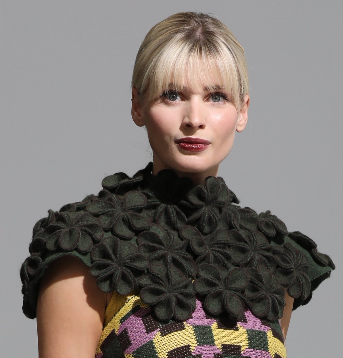 Quite a few hours went into this piece, knitting, washing, cutting, fabric manipulation, hand sewing, but I do love the outcome 
#neckpiece #shawl #cape #fabricmanipulation #slowfashion 
#veryslowfashion 🤣
#madelocal
#madeinireland
#irishdesign
#irishfashion