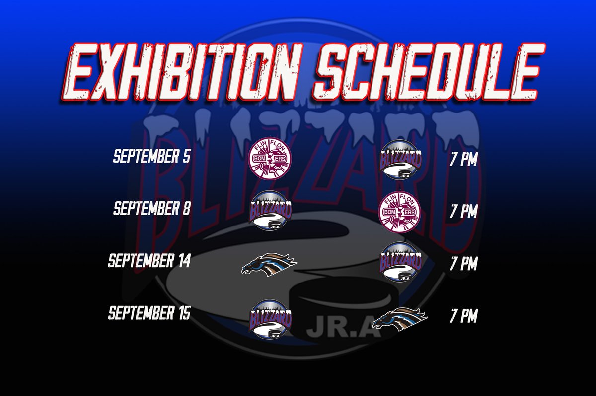 Can you feel the excitement building in the air?   We host two exhibition games at the RHJA.  September 5 against the <a href="/FFBombers/">Flin Flon Bombers</a> and September 14 against the <a href="/SVStampeders/">Swan Valley Stampeders</a>.

7 pm, $10 entry