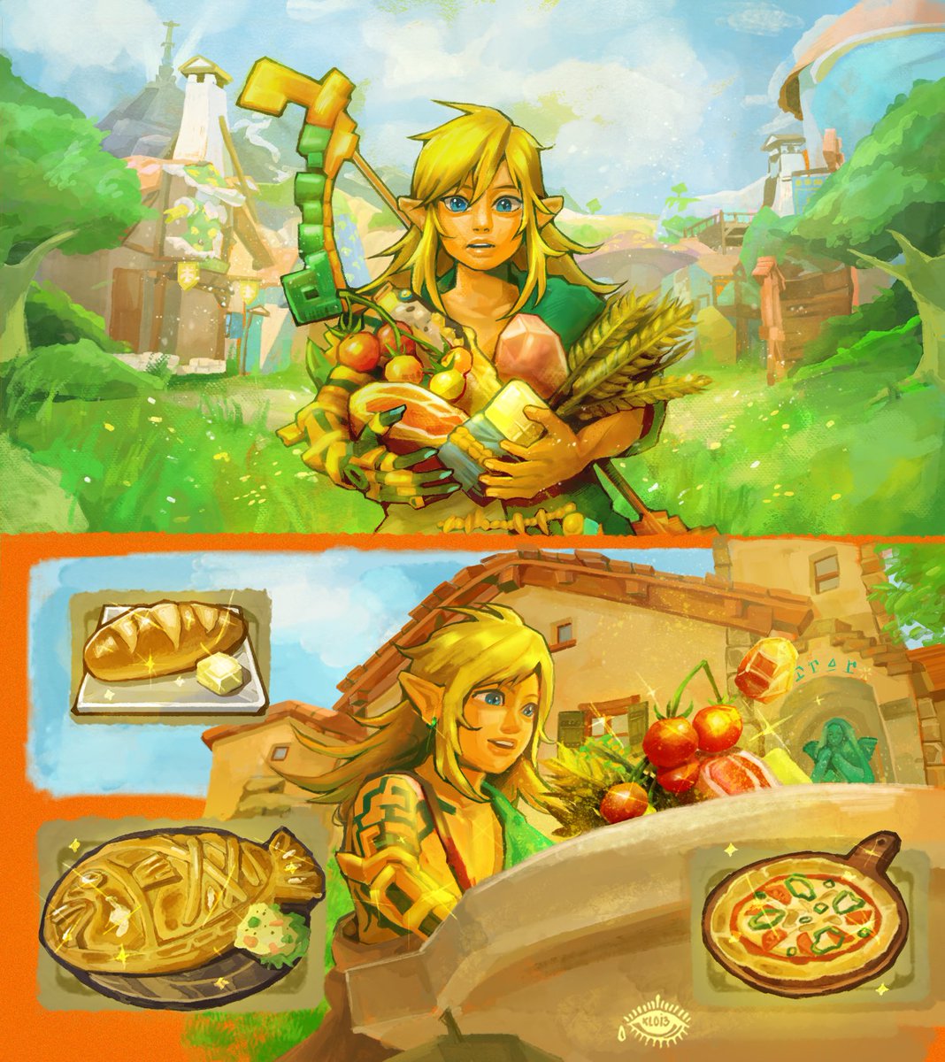 kl0i3's tweet photo. Lonk cooking! 🥘🥘🥘
#TearsoftheKingdom #zelda https://t.co/ERIxDhZKix