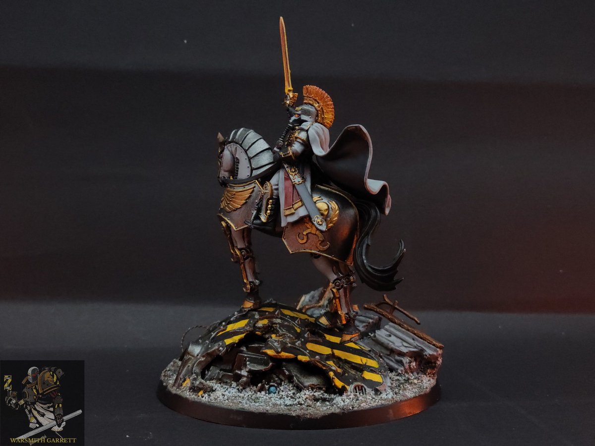 WarsmithGarrett's tweet photo. Finished this almost a month ago but finally got around to taking photos of it in my photo booth. I thought the head on the new Lord Solar model looked a little silly so instead I opted to make him as the Death Korps High Marshal.
#paintingwarhammer
#40kkitbash
#40kconversions https://t.co/ZQSatlGY3S