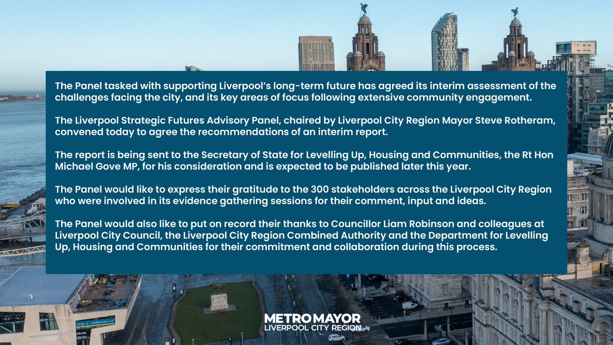 Steve Rotheram, Mayor of the Liverpool City Region tweet media