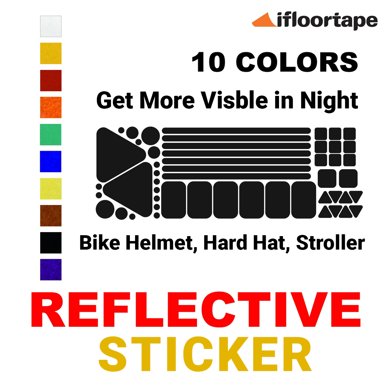 LiteMark High Visibility Reflective Sticker Circles DOT-SAE