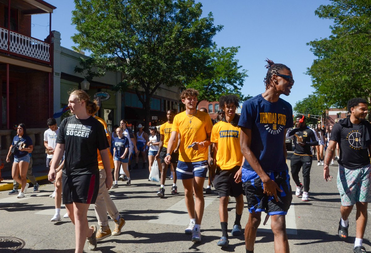 TSCATHLETICS's tweet image. The Trojans took part in the annual Labor Day Parade in Trinidad #TrojanProud #Unity99