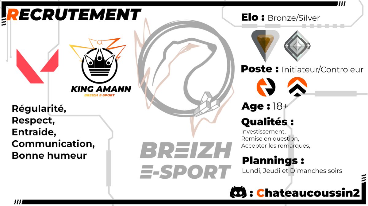 Avec la rentrée King Amann passe de Overwatch 2 à Valorant et recrute un nouveau joueur ! Let's go guys !
