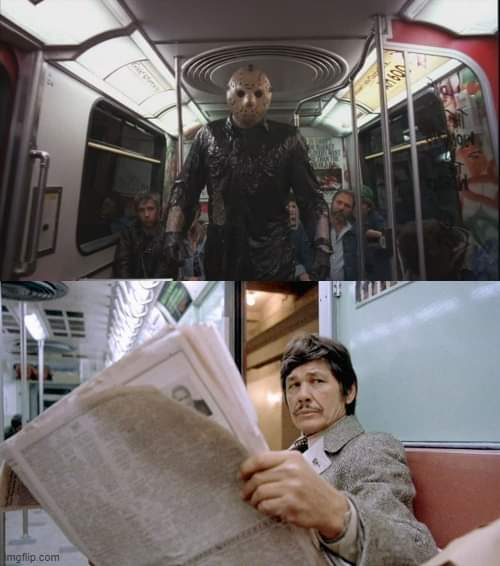 AshySlasheeDB's tweet photo. Jason Voorhees
Vs.
Charles Bronson...

Place your bets! https://t.co/9m4YzoLr44