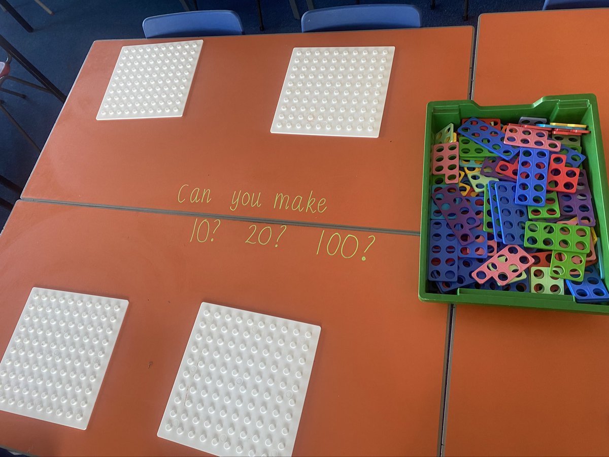 Some of our new active maths stations. It was challenging to remember our number bonds to 20 and our formation of numbers! We did enjoy exploring the numicon and someone managed to make 200 by combining two squares together! ⭐️ <a href="/FernieleaSchool/">Fernielea School</a>