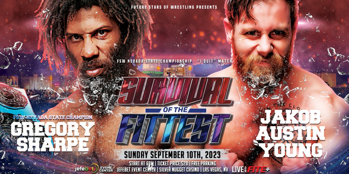 FSWVegas's tweet image. THIS SUNDAY on @FiteTV+!

𝙁𝙚𝙖𝙩𝙪𝙧𝙞𝙣𝙜
-4 Way Tag Title Match
-I Quit: Sharpe x @SuperJAYcup 
-@alexhammerstone x @DannyLimeLight 
-@TheJaiVidal x @niczanderyb 
-Women's Title Gauntlet
-BBC x Remy/Graves/?
-#LightsCameraFaction x BMC/EOC/BYP/TBD

🎟️: tinyurl.com/FSWtix