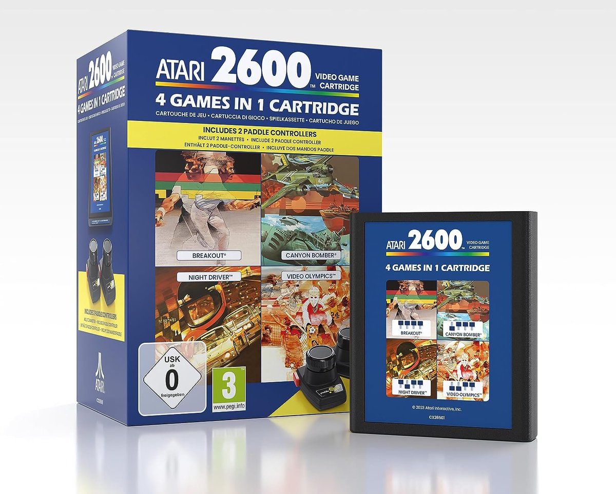 NicodemusFLT's tweet image. Endlich auch in D vorbestellbar #Atari #PaddlePack #4in1 Game Pack 
amzn.to/44xNpZe