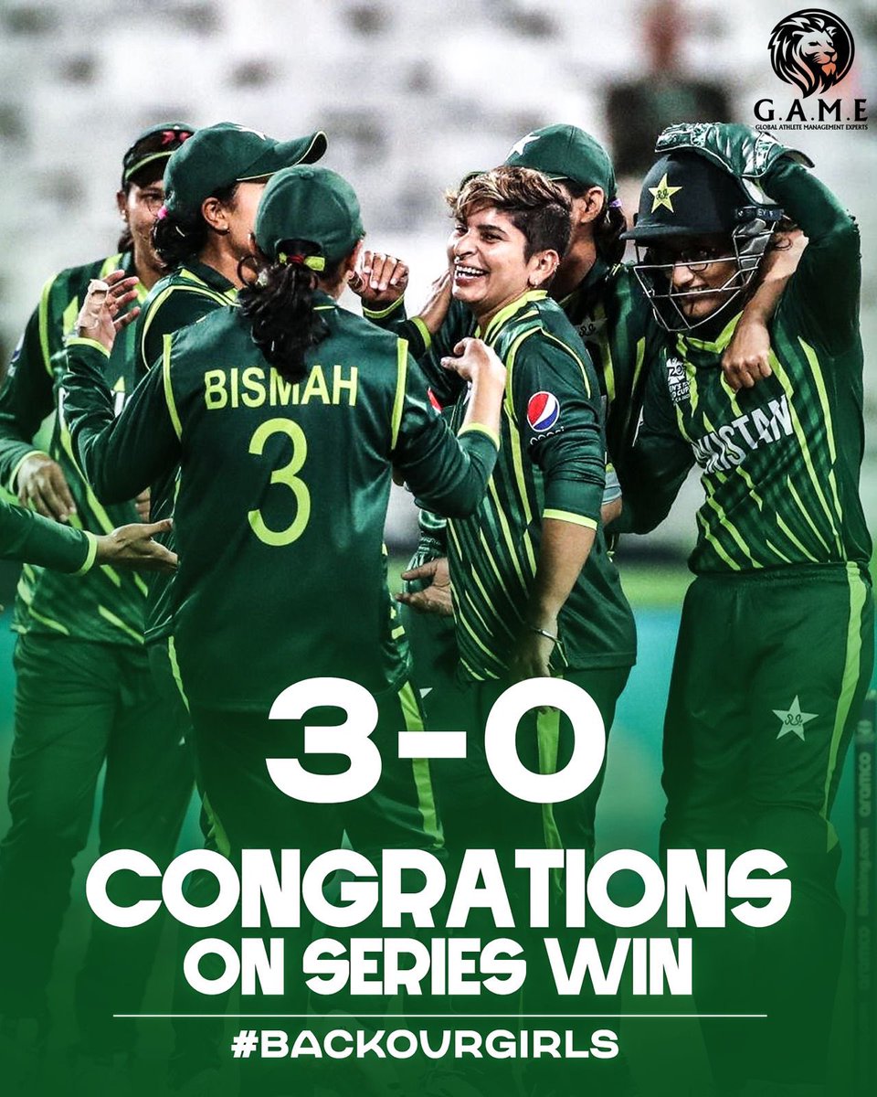 Mubarak ho Pakistan 👏🏼 Top top effort. Jitne bhi tareef ho woh kam hain! PAKISTAN ZINDABAD 💚

#IamGAME #PAKWvSAW