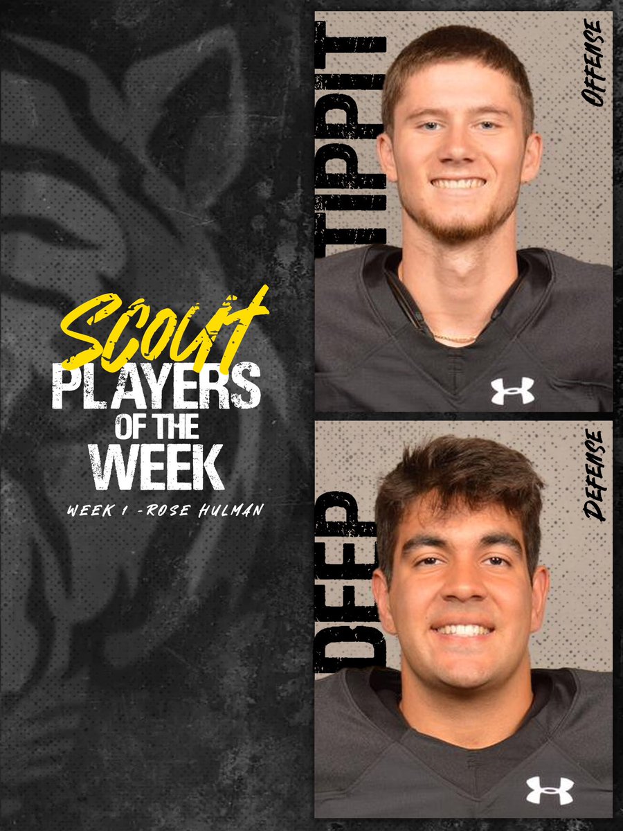 Week 1 Scout Players of the Week:

Offense: Daniel Tippit
Defense: Karan Deep

#TeamDePauw | #BurnTheBoats
