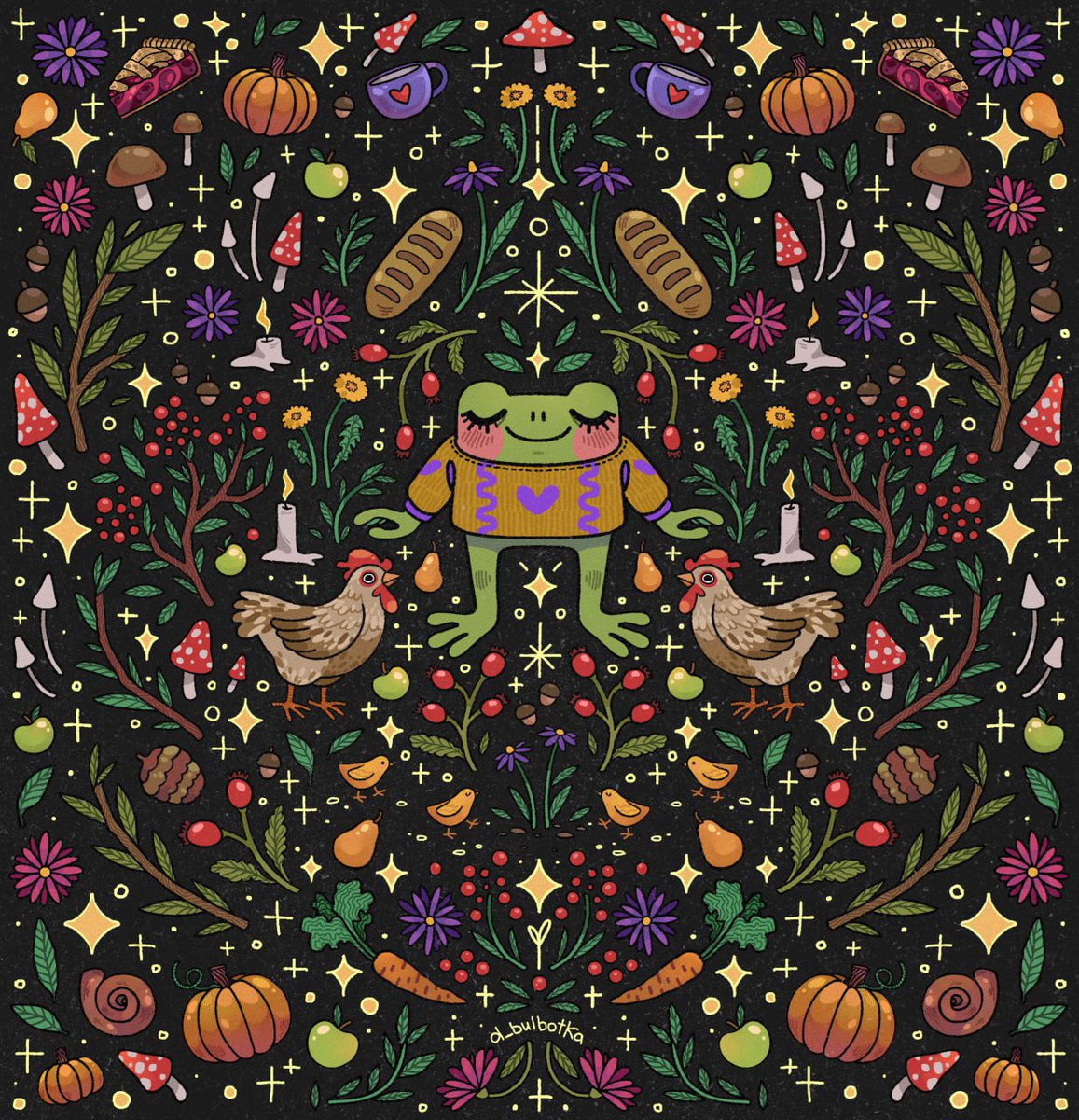 🐤🐸🍞

#украрт #ukrart #артКозацтво #art #illustration #digitalart
