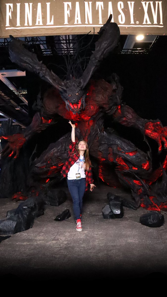 lillyums's tweet photo. Lol sibling things @FF_XIV_EN #ifritontour #PAXWest2023 https://t.co/vTdtW9igwJ