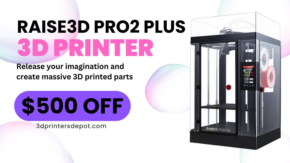3dprintersdepot's tweet photo. Labor Day Sale! Shop Now! 
https://t.co/cEgDy0Q98B
.
.
.
#3dprintersdepot #3dprinting #3dprinter #3dprint #3dprinted #3dprinters #3dprintinglife #3dprintersworld #3printingworld #3dprinternews #3dprintingshop #labordaysale #raise3d #raise3dpro2 #raise3dpro2plus https://t.co/NKwGk1ClKh
