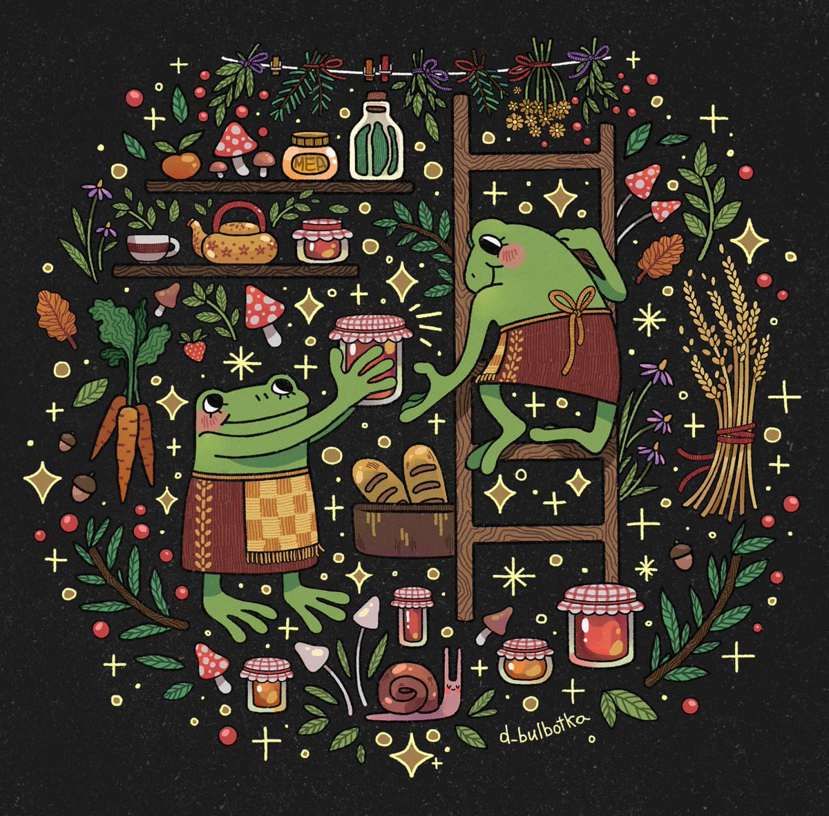🥕🐸🍂

#украрт #ukrart #артКозацтво #art #illustration #digitalart